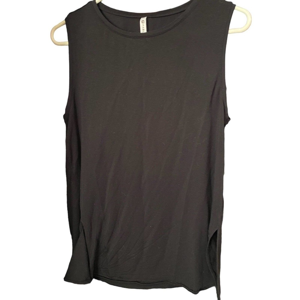 Fabletics Top Womens Black Sleeveless Alia Tied Tank Medium